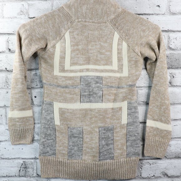 Triple 5 Soul Women's Medium Full Zip Sweater BNWT Brown and Gray - Picture 9 of 12